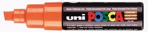 Uni-Ball uni POSCA PC-8K markeerstift 1 stuk(s) Beitelvormige punt Oranje