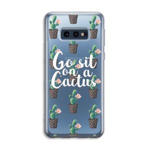 Cactus quote: Samsung Galaxy S10e Transparant Hoesje