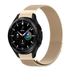 Samsung Galaxy Watch 4 Classic - 42mm / 46mm - Milanese bandje (ronde connector) - Vintage goud