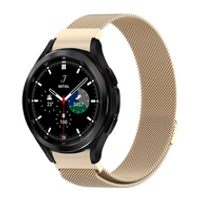 Samsung Galaxy Watch 4 Classic - 42mm / 46mm - Milanese bandje (ronde connector) - Vintage goud