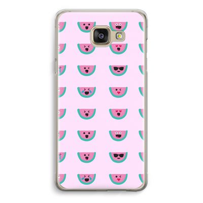Smiley watermeloenprint: Samsung Galaxy A5 (2016) Transparant Hoesje