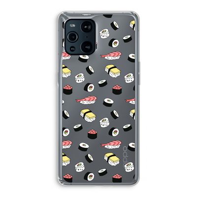 Sushi time: Oppo Find X3 Transparant Hoesje