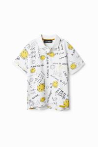 Polo met Smiley® - WHITE - 3/4