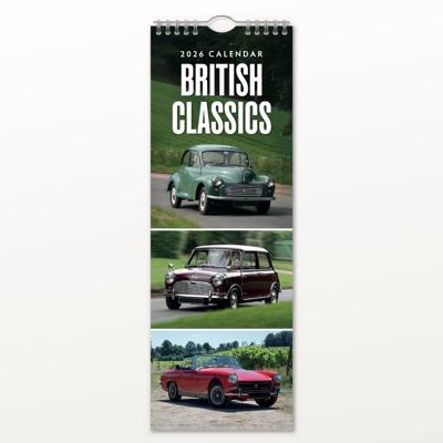 British Classics Slimline Kalender 2026