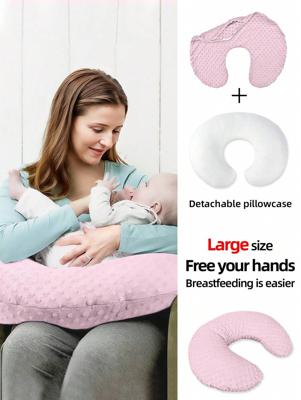 1pc Extra Large Nursing Pillow For Baby, Multifunctional Feeding Pillow For Pregnant Women, Anti-Spit, Soft Baby Pillow, Mommy Breastfeeding Products Pink / one-size