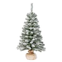 Everlands kunst kerstboom - H90 cm - met sneeuw - kunstboom - jute zak - Imperial Everlands kunst kerstboom - H90 cm - met sneeuw - kunstboom - jute zak - Imperial