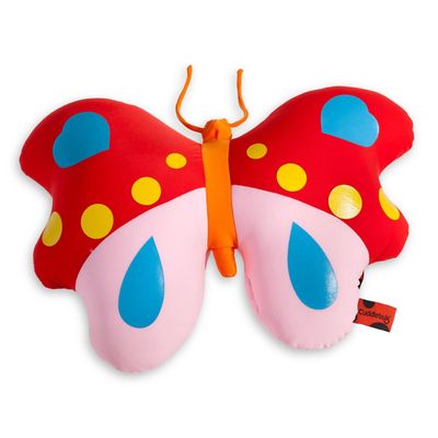 Cuddlebug Nekkussen Butterfly 30 X 30 Cm Rood Cuddlebug Nekkussen Butterfly 30 X 30 Cm Rood
