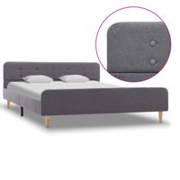 Bedframe stof lichtgrijs 160x200 cm - thumbnail