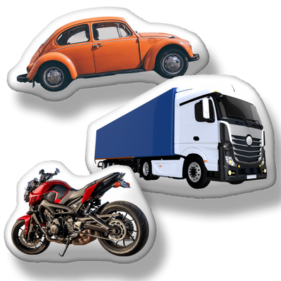Gepersonaliseerd kussen met jouw auto of motor - Pillow Buddies