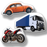 Gepersonaliseerd kussen met jouw auto of motor