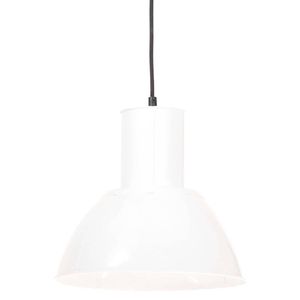 The Living Store Hanglamp Industrieel - Wit - 132 cm - E27 fitting - Max 25W