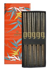 Tokyo Design Studio - Chopsticks Set - Eetstokjes - Dark Brown - 5 paar