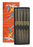 Tokyo Design Studio - Chopsticks Set - Eetstokjes - Dark Brown - 5 paar