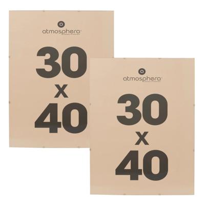Atmosphera Fotolijstje zonder rand - 2x - voor 30 x 40 cm foto - mdf/glas - Het basic fotolijstje