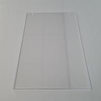 Acryl U-houder A3 met 2 gaten vertikaal