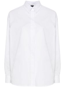 PINKO chemise en popeline à logo brodé - Blanc