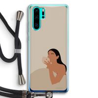 Fresh coffee: Huawei P30 Pro Transparant Hoesje met koord