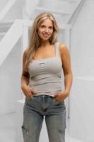 Unique The Label Nena Tank Top Dames Grijs - Maat M - Kleur: Grijs | Soccerfanshop