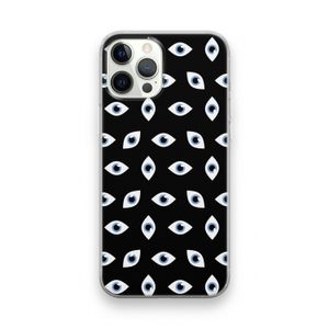 Eyes pattern: iPhone 12 Pro Transparant Hoesje
