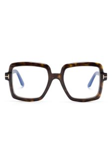 TOM FORD Eyewear lunettes de vue à monture carrée - Marron