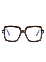 TOM FORD Eyewear lunettes de vue à monture carrée - Marron