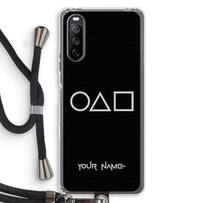 Squid Game: Sony Sony Xperia 10 III Transparant Hoesje met koord