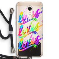 Loves: Xiaomi Redmi 5 Transparant Hoesje met koord