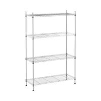 Opbergrek metaal - 35 x 90 x 137 cm - chroom