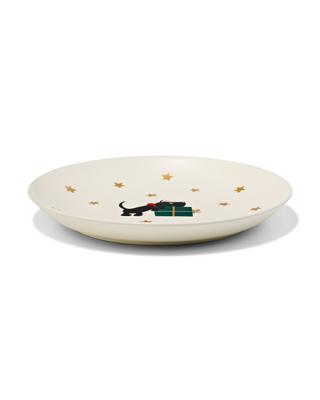 HEMA Takkie Gebaksbordje ⌀16.8cm Kermamiek Kerst