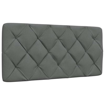 Hoofdbordkussen 100 cm stof donkergrijs