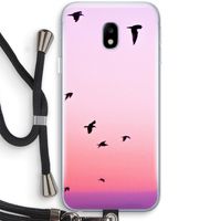 Fly away: Samsung Galaxy J3 (2017) Transparant Hoesje met koord