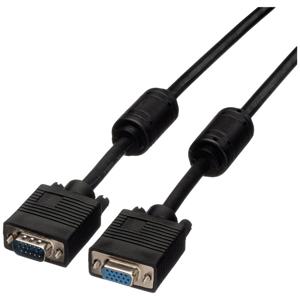 ROLINE SVGA kabel HD15 ST - BU met ferrietkern, 3 m