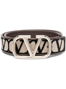 Valentino Garavani ceinture VLOGO à monogramme jacquard - Noir