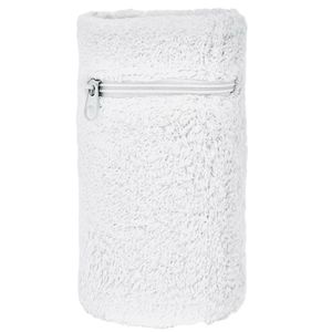 Arowell Premium Pols Zweetbandje Met Portemonnee En Rits – 12 x 8 Cm – Wit