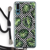 Geometrische jungle: Huawei P20 Pro Transparant Hoesje met koord