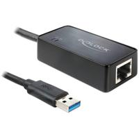 Delock USB 2.0 Adapter [1x USB-A-stekker - 1x Gigabit-LAN (1/2.5/5 Gbit/s)] 62121