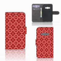 Samsung Galaxy Xcover 3 | Xcover 3 VE | Telefoon Hoesje | Batik Rood