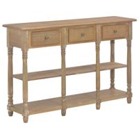 Wandtafel 110x30x76 cm bewerkt hout Wandtafel 110x30x76 cm bewerkt hout