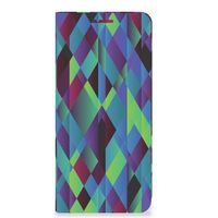 OPPO Reno6 5G Stand Case Abstract Green Blue