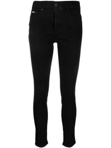 DKNY Bleeker high-rise skinny jeans - Noir