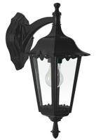 240v muurlamp ancona zwart - Ks verlichting