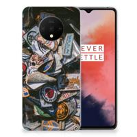 OnePlus 7T | Siliconen hoesje | met foto Badges