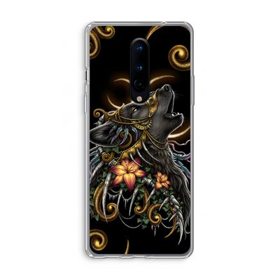 Huilende Wolf: OnePlus 8 Transparant Hoesje