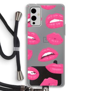 Bite my lip: OnePlus 9 Transparant Hoesje met koord