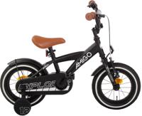 AMIGO Explorer 12 Inch Jongens Terugtraprem Zwart/Wit