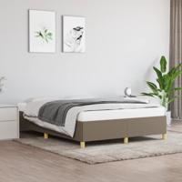 Bedframe zonder matras stof taupe 140x190 cm