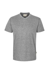 Hakro 226 V-neck shirt Classic - Mottled Grey - XS