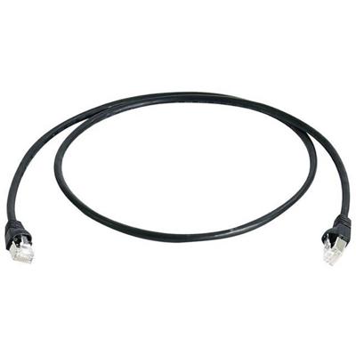 Telegärtner 100009134 RJ45 Netwerkkabel, patchkabel CAT 6A S/FTP 15.00 m Zwart Vlambestendig 15 m