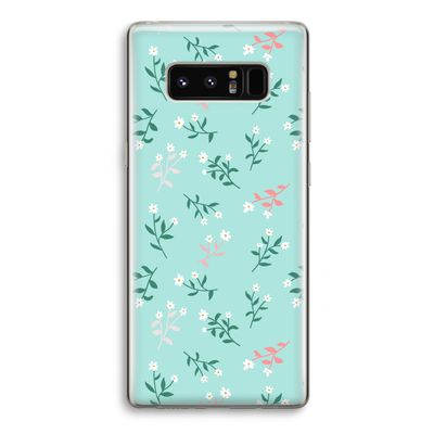 Small white flowers: Samsung Galaxy Note 8 Transparant Hoesje