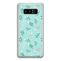 Small white flowers: Samsung Galaxy Note 8 Transparant Hoesje